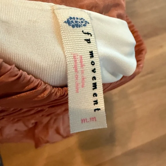Free People Movement Women's Peach Shorts, medium - Picture 3 of 4